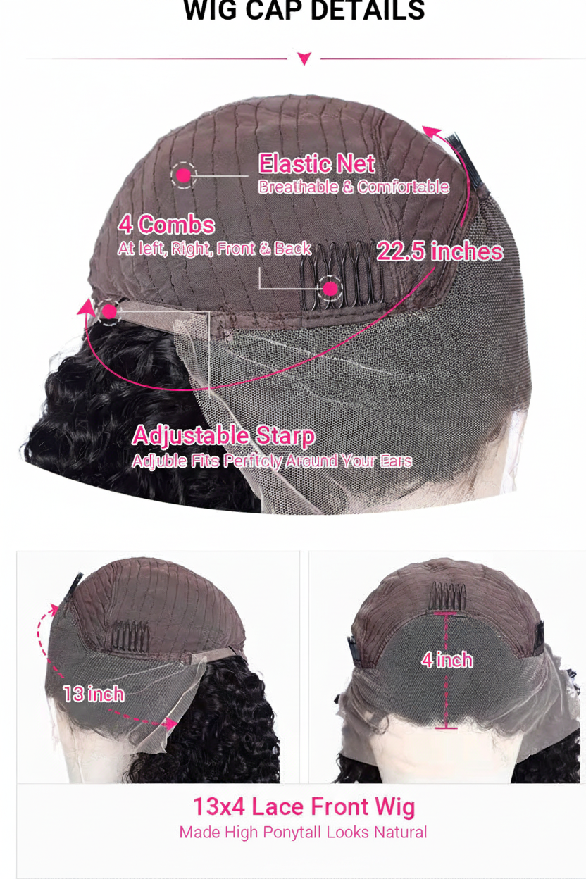 Deep Wave Curly Hair Unit Wig