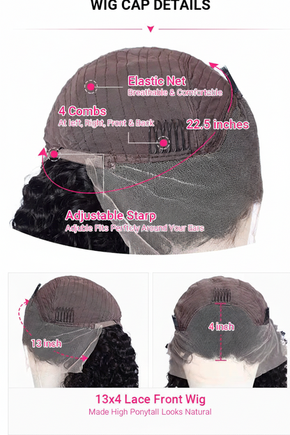 Deep Wave Curly Hair Unit Wig