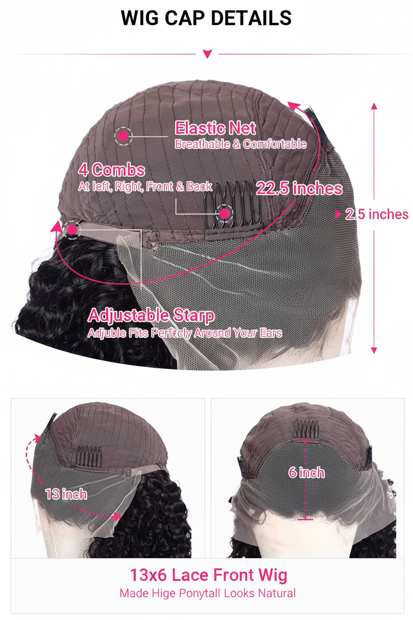 Deep Wave Curly Hair Unit Wig