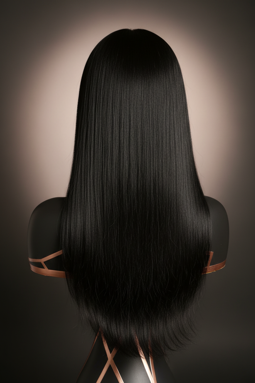 NBX Human hair straight lacefront wig
