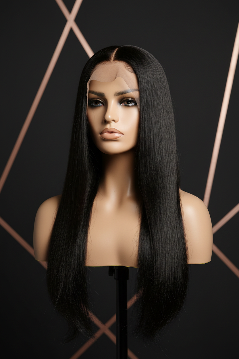NBX Human hair straight lacefront wig
